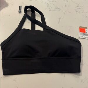 One shoulder Reebok sports bra